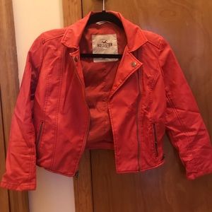 Hollister leather jacket